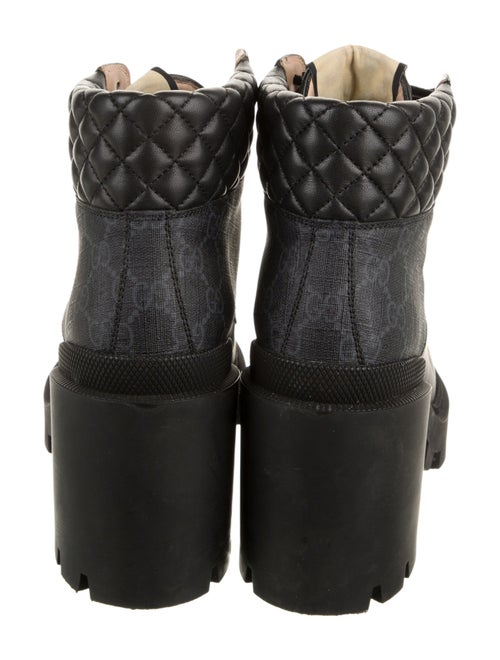 Gucci GG Supreme Combat Boots