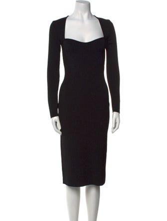 Gucci Square Neckline Midi Length Dress