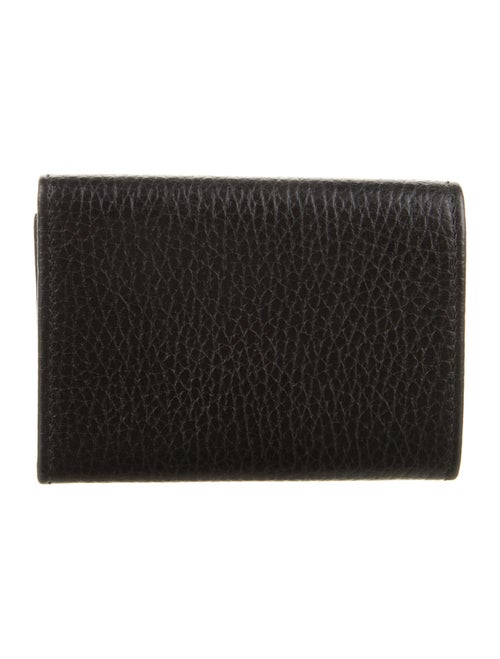 Gucci Double G Logo Leather Card Holder
