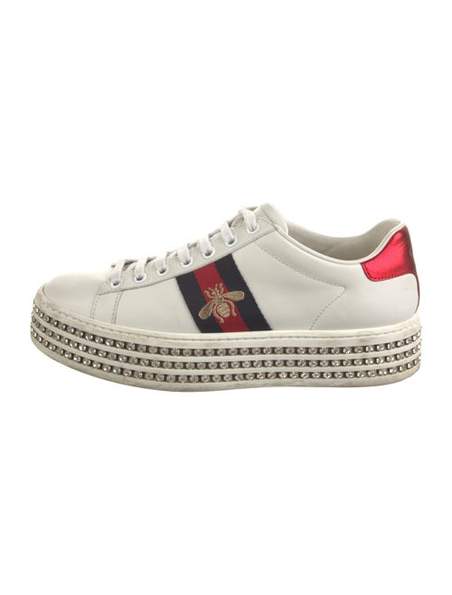 Gucci Sylvie Web Accent Leather Sneakers
