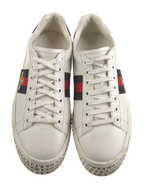 Gucci Sylvie Web Accent Leather Sneakers