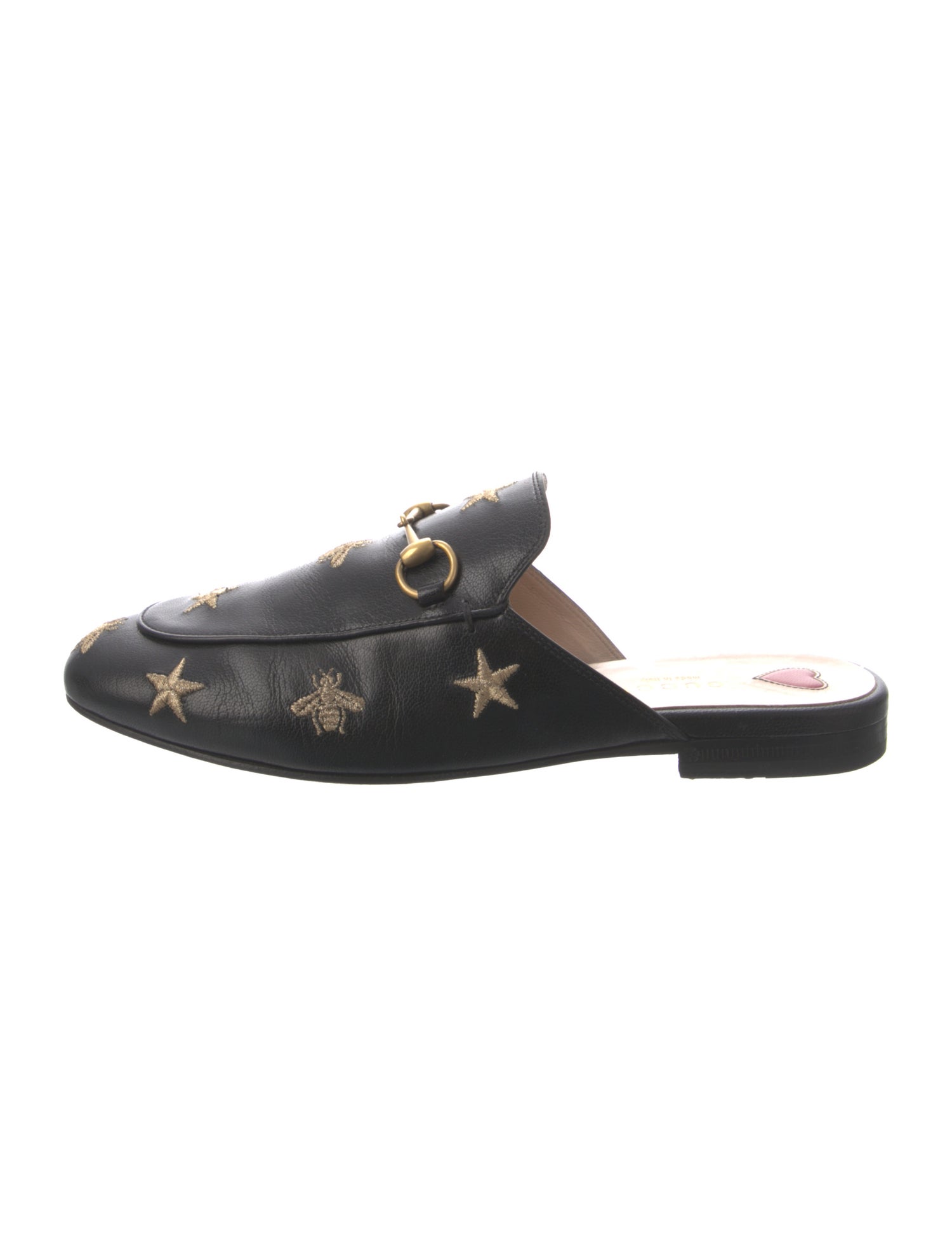 Gucci Horsebit Accent Leather Mules