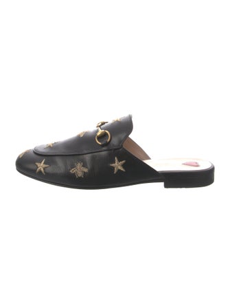 Gucci Horsebit Accent Leather Mules