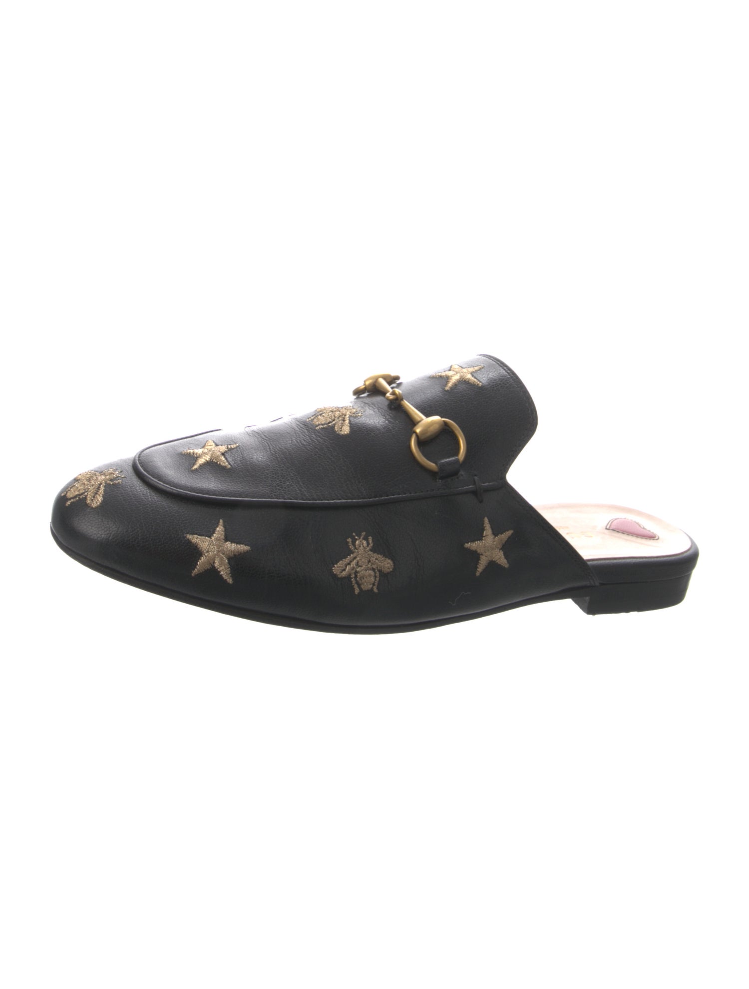 Gucci Horsebit Accent Leather Mules