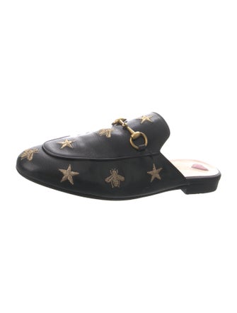 Gucci Horsebit Accent Leather Mules
