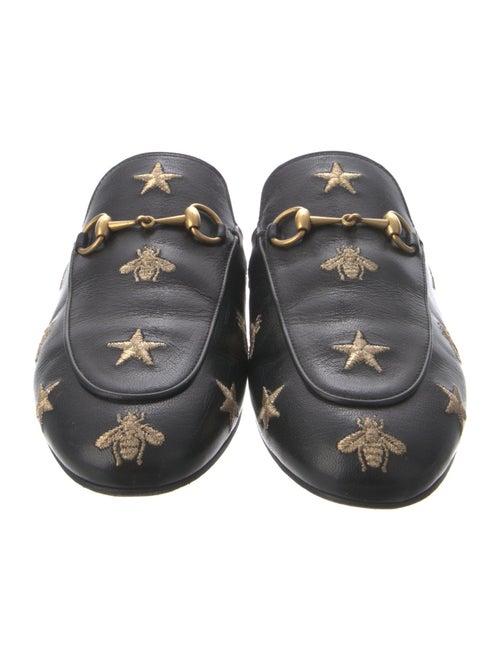 Gucci Horsebit Accent Leather Mules