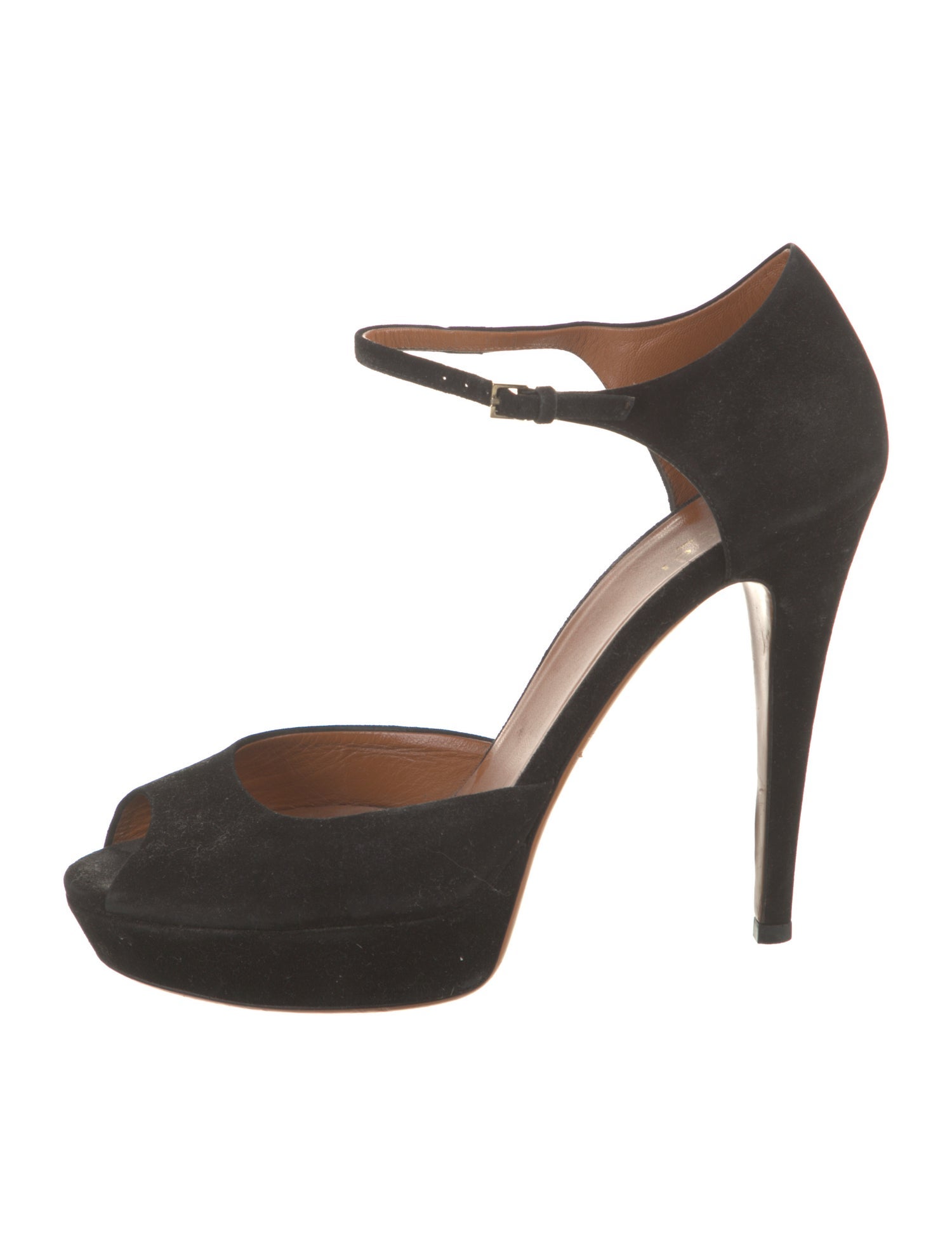 Gucci Suede D'Orsay Pumps