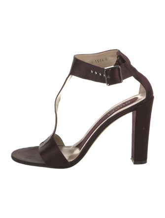 Gucci Suede T-Strap Sandals