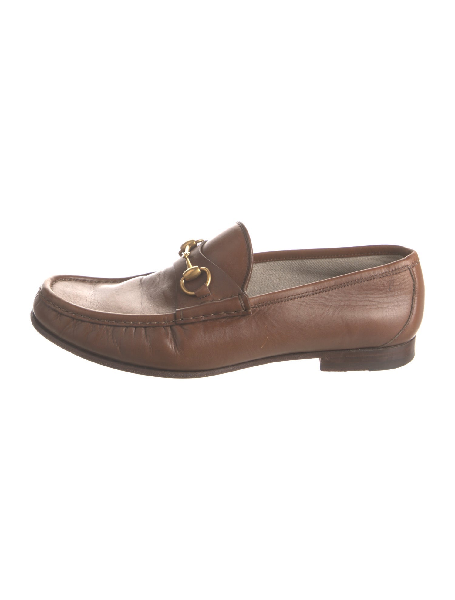 Gucci Horsebit Accent Leather Dress Loafers