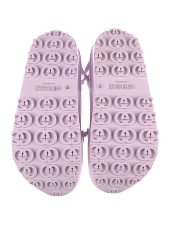 Gucci Horsebit Accent Rubber Slingback Sandals