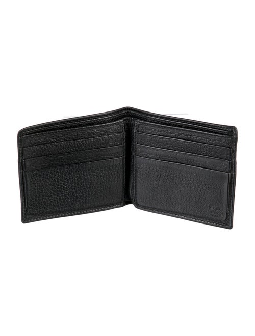 Gucci Web Accent Leather Bifold Wallet