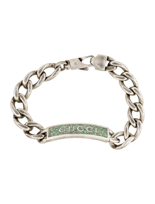 Gucci Enamel Logo ID Link Bracelet