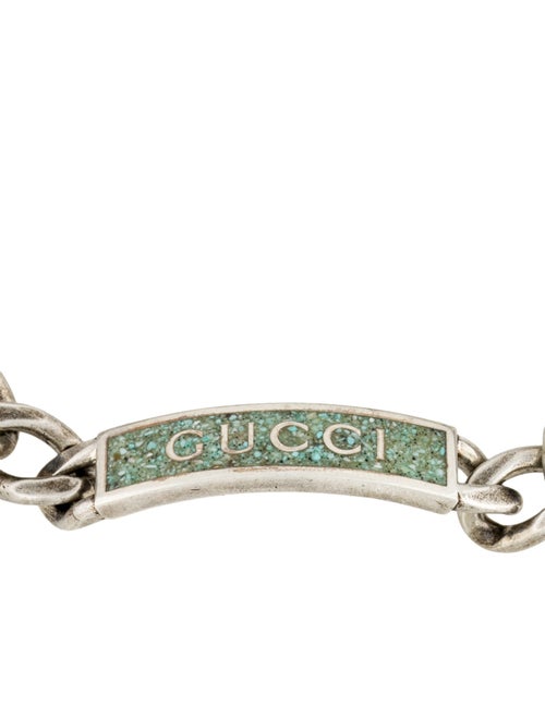 Gucci Enamel Logo ID Link Bracelet