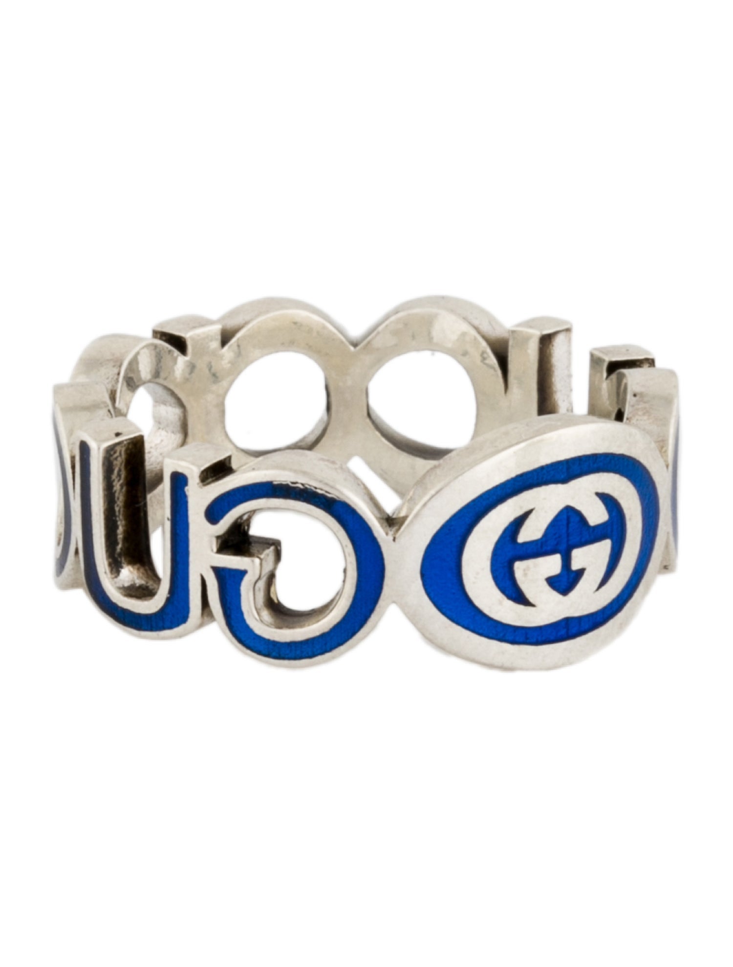 Gucci Enamel Interlocking G Band