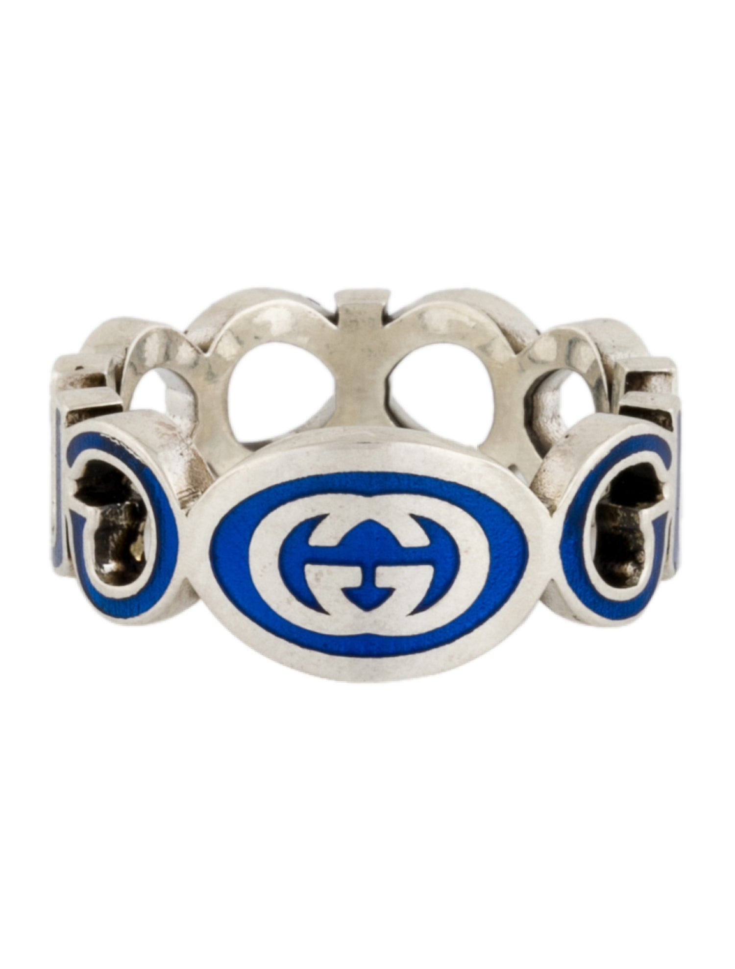 Gucci Enamel Interlocking G Band