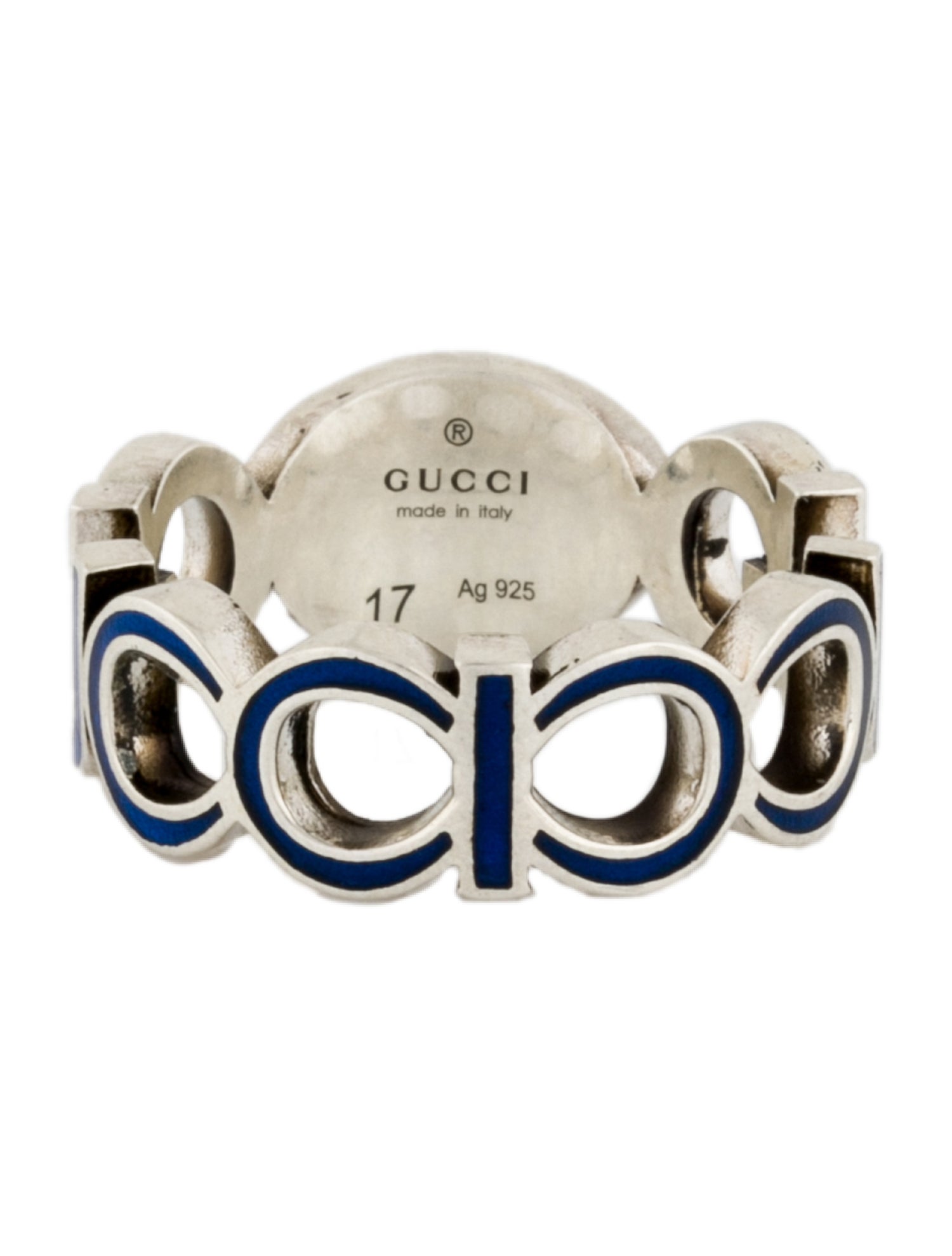 Gucci Enamel Interlocking G Band