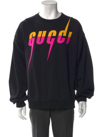 Gucci Web Accent Graphic Print Sweatshirt