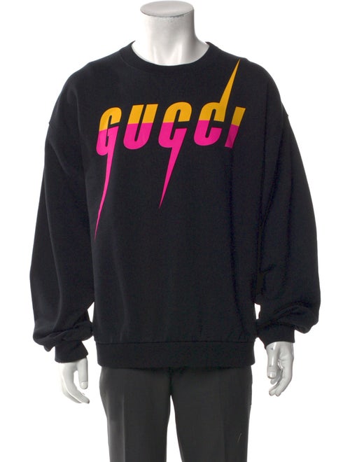 Gucci Web Accent Graphic Print Sweatshirt
