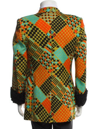 Gucci 2016 Houndstooth Print Blazer