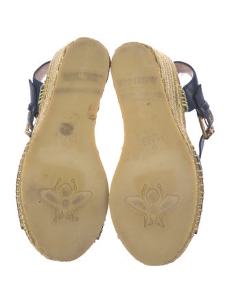 Gucci Double G Logo Leather Espadrilles