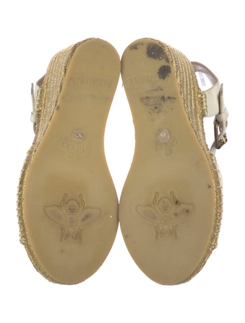 Gucci Double G Logo Leather Espadrilles