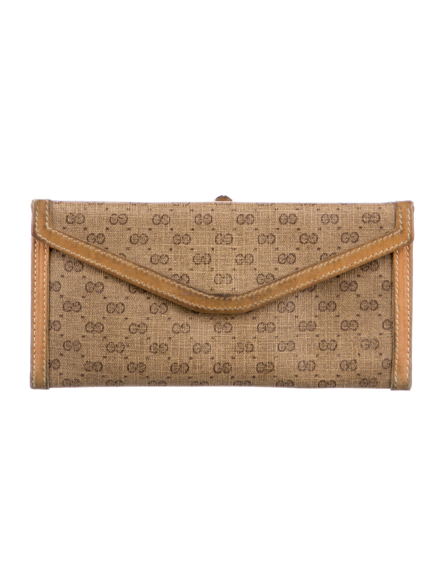 Gucci Vintage Micro GG Monogram Continental Wallet