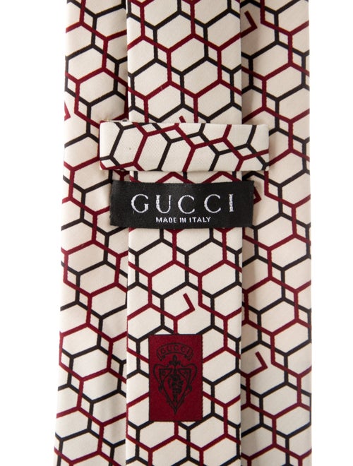 Gucci patterned silk tie