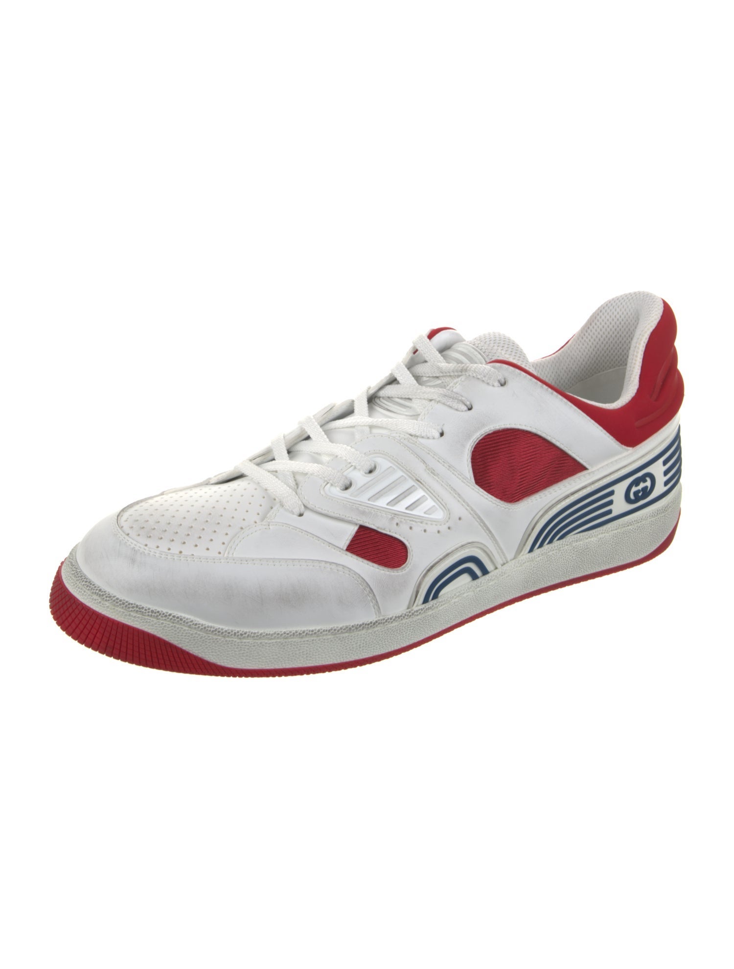 Gucci Leather Printed Sneakers