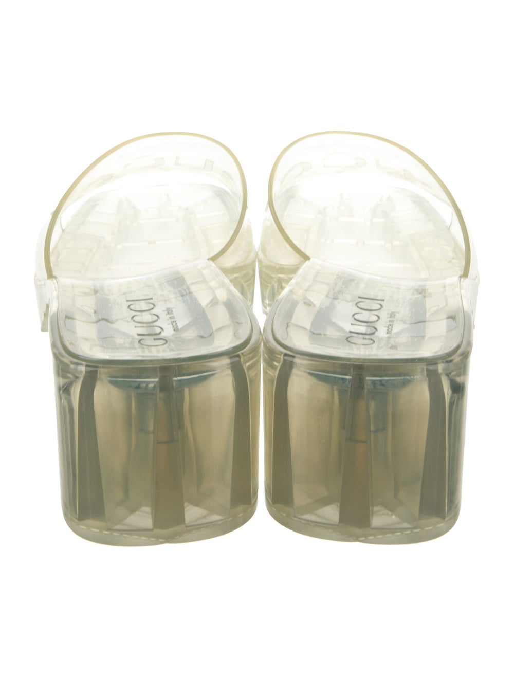 Gucci PVC Slides Clear Platform - image 4