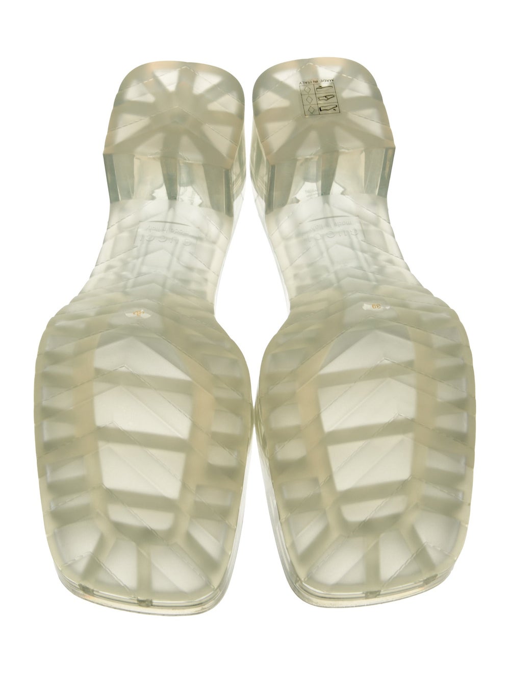 Gucci PVC Slides Clear Platform - image 5