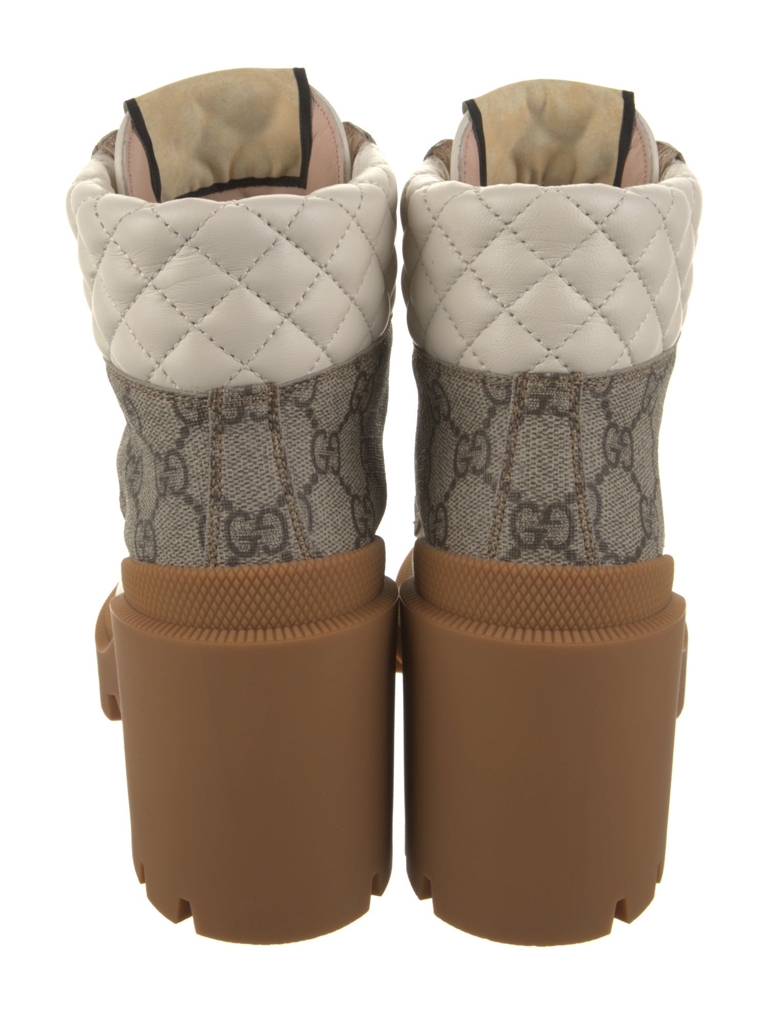 Gucci Printed Combat Boots