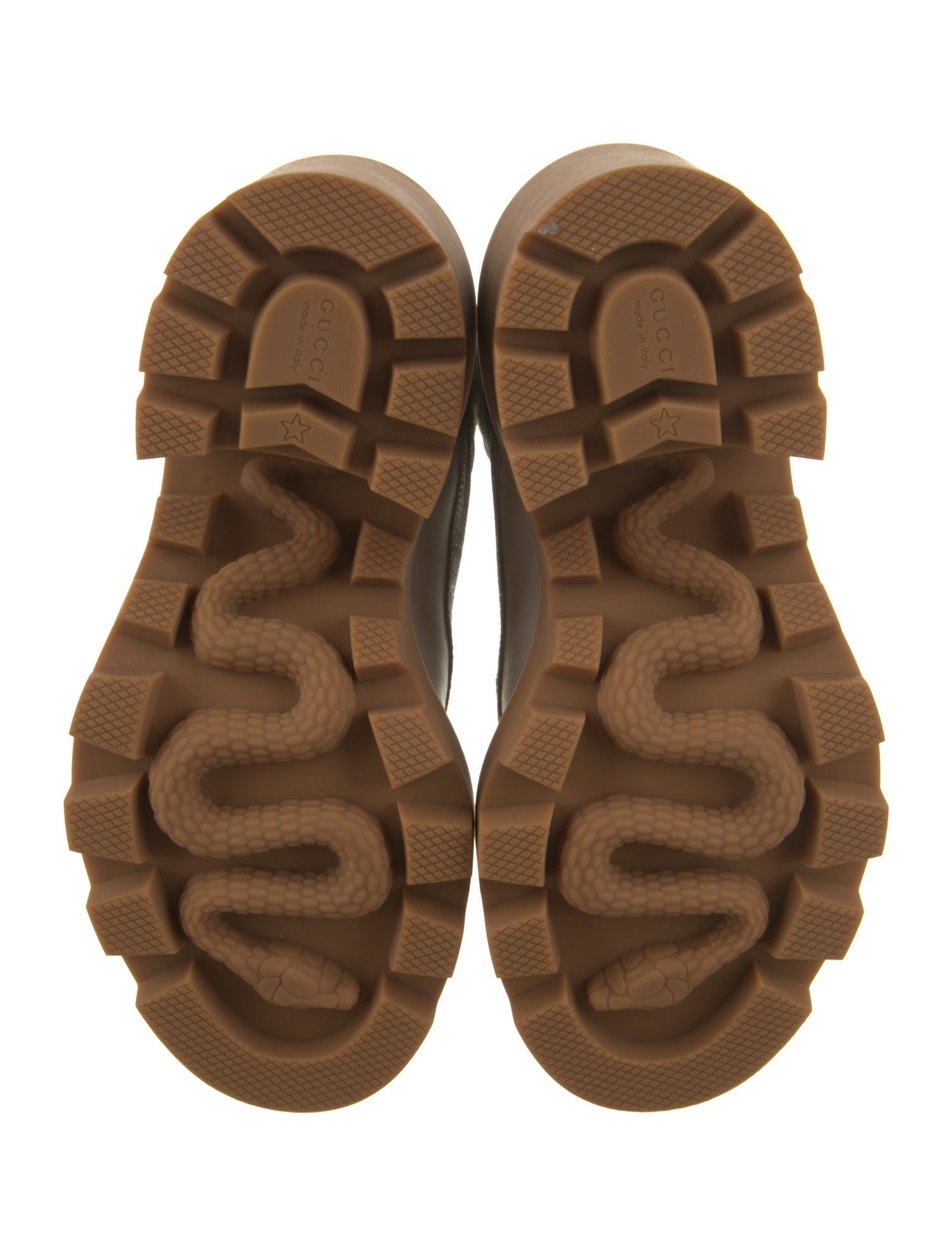 Gucci Printed Combat Boots