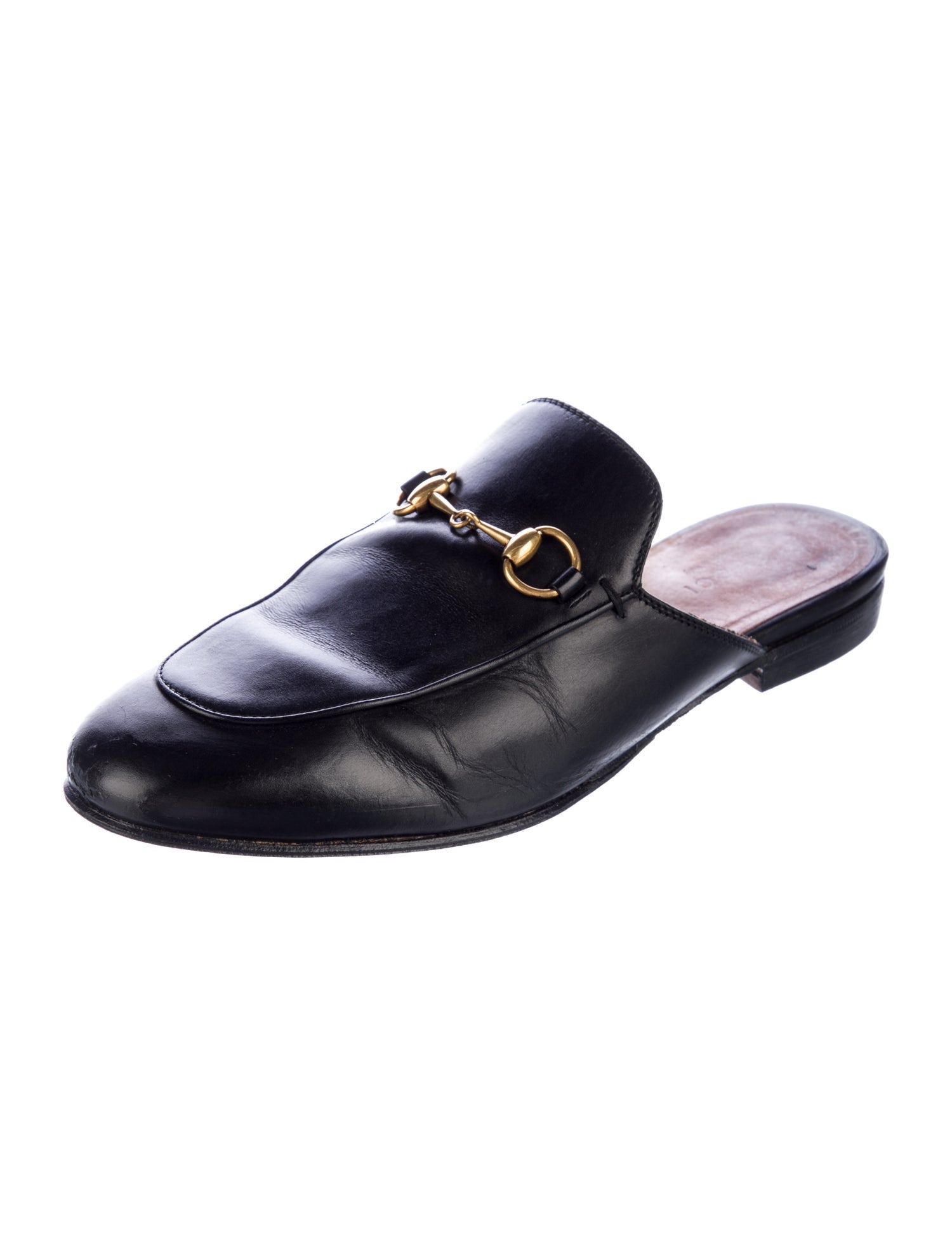 Gucci Horsebit Accent Leather Mules