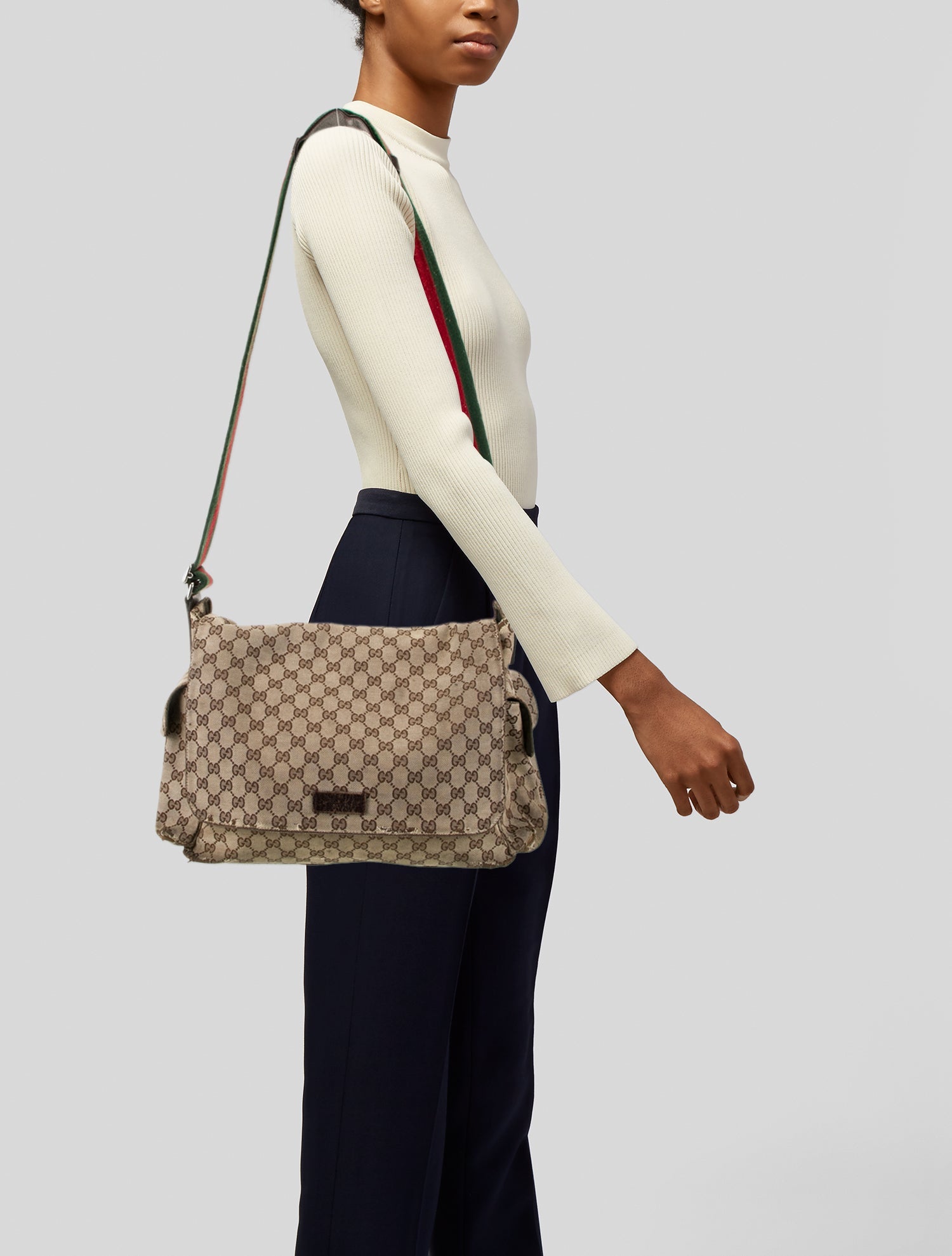 Gucci GG Canvas Diaper Bag