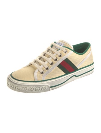 Gucci Web Accent Canvas Sneakers
