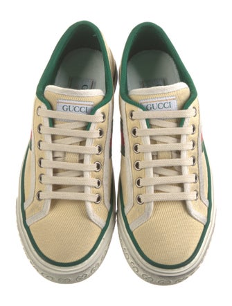Gucci Web Accent Canvas Sneakers