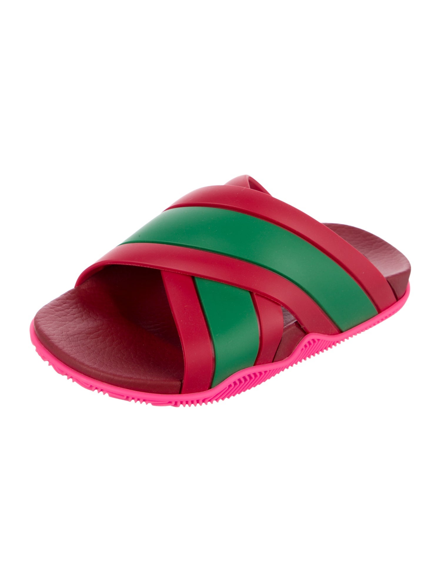 Gucci Web Accent Rubber Slides