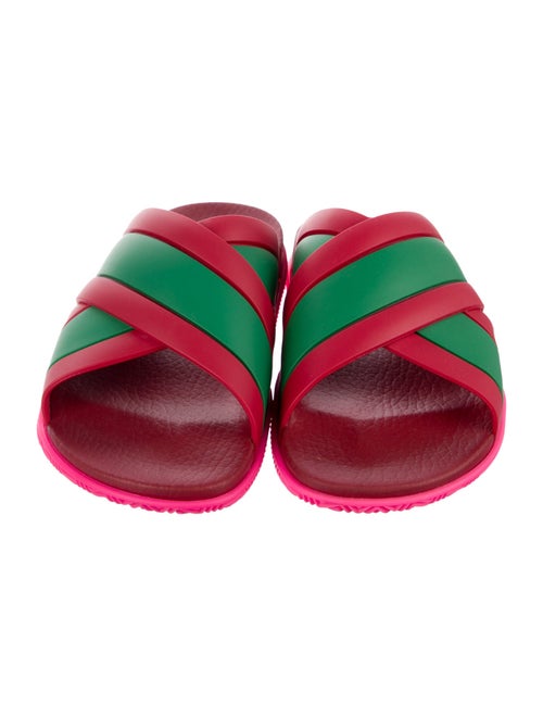 Gucci Web Accent Rubber Slides