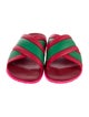 Gucci Web Accent Rubber Slides