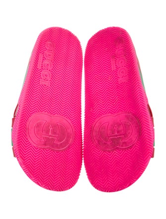 Gucci Web Accent Rubber Slides