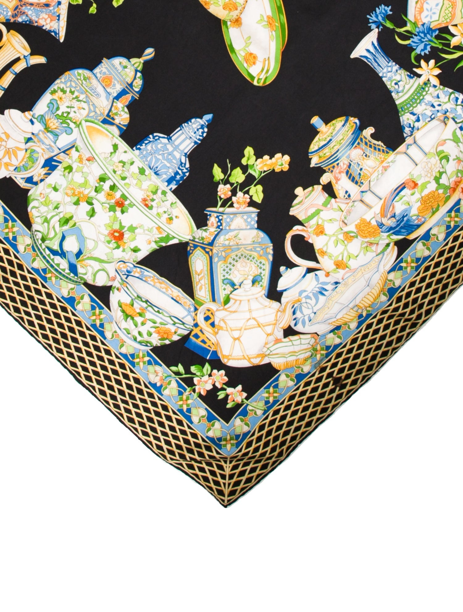 Gucci Silk Floral Print Scarf