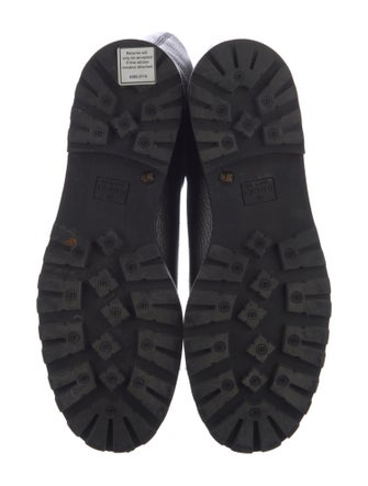 Gucci Web Accent Leather Riding Boots