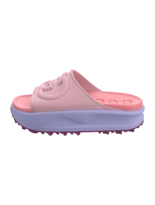 Gucci Interlocking G Logo Rubber Slides