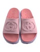 Gucci Interlocking G Logo Rubber Slides