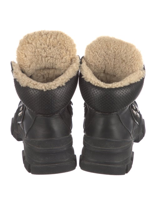 Gucci Leather Combat Boots