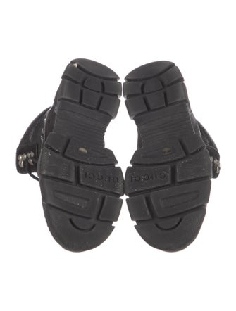 Gucci Leather Combat Boots