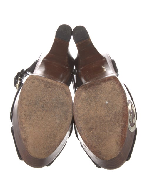 Gucci Interlocking G Logo Suede Sandals