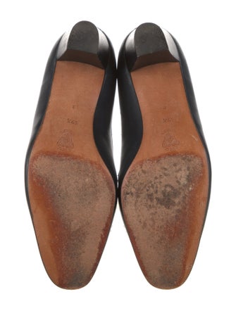Gucci Sylvie Web Accent Leather Pumps