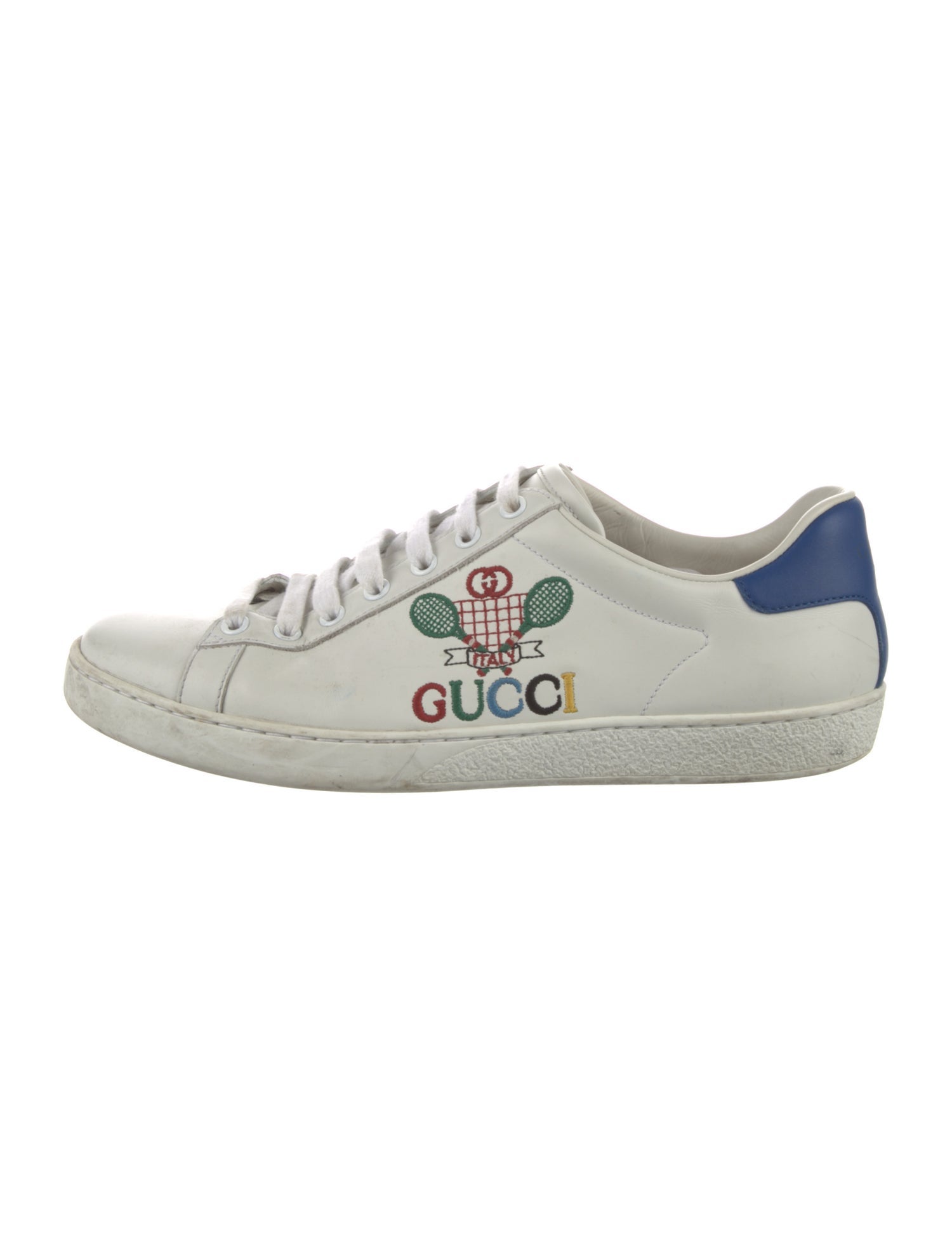 Gucci Leather Printed Sneakers