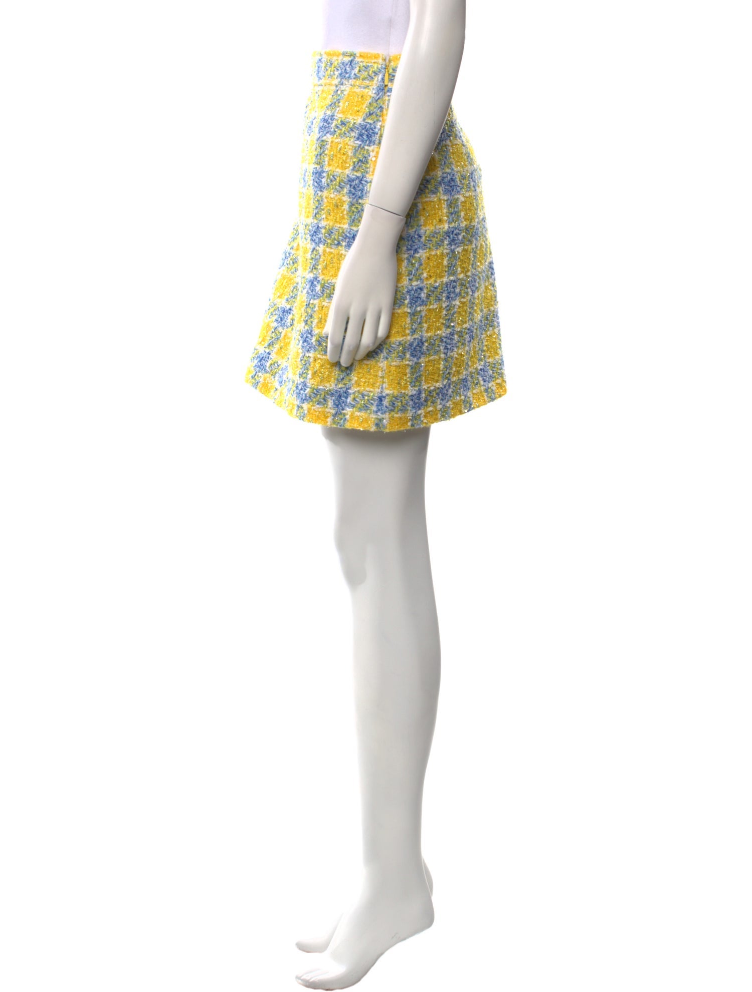 Gucci Plaid Print Mini Skirt w/ Tags